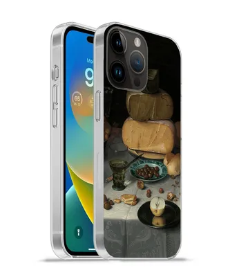 Produktbild von MuchoWow® Handyhülle Schutzhülle Hülle für Apple iPhone 14 Pro Max Stilleben mit Käse - Gemälde von Floris Claesz. van Dijck Silikon Softcase Handy Hülle - Hardcover