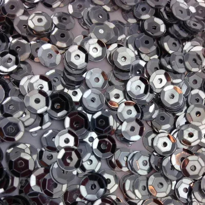Produktbild von Oblique Unique 1400 Pailletten Konfetti gewölbt silber