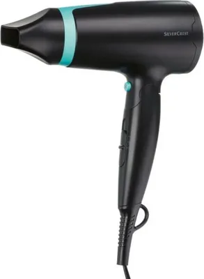 Produktbild von Silvercrest Reise-Haartrockner Föhn klappbar SRHK 1600 A1 schwarz