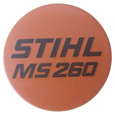 Produktbild von Stihl Typenschild mit Firmenzeichen 'STIHL MS260' 11219671507
