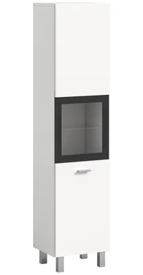 Produktbild von xonox.home Badschrank Boston/Tampa weiß Nachbildung 30x125x29 cm