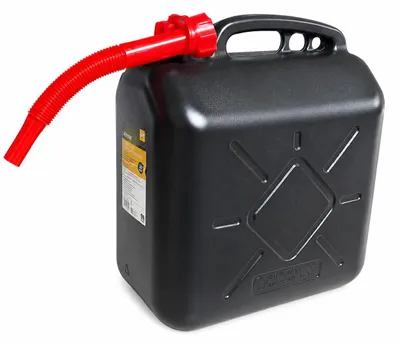 Produktbild von Kraftstoffkanister 20 Liter Benzin oder Diesel – 20 l mit Ausgießer und UN-Kennzeichnung – Kraftstofftank – Notfallset