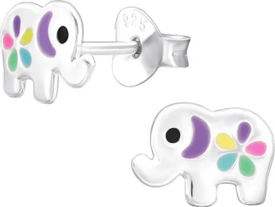 Produktbild von Elefanten Ohrringe Kinder: Ohrstecker Silber 925