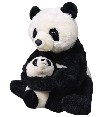 Produktbild von kuscheltier Panda 30 cm Junior-Plüsch schwarz/weiss 2-teilig