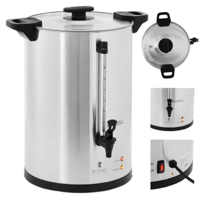 Zdjęcie produktu dla Zaparzacz Do Kawy Herbaty Z Kranem 20 L 1650 W Srebrny