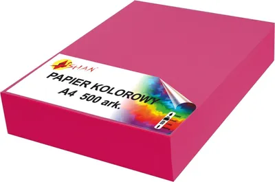 Zdjęcie produktu dla Papier kolorowy A4 80g różowy intensywny 500 arkuszy