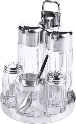 Produktbild von Contacto 5 Teiliges Menage aus Edelstahl 18/10, Durchmesser 13 cm Höhe 16,5 cm