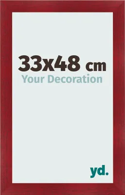 Produktbild von Bilderrahmen, 33x48 cm, Weinrot Gewischt, MDF, Pisa