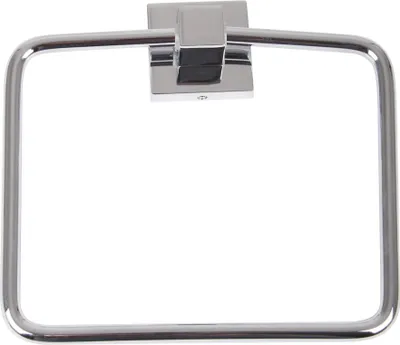 Produktbild von FACKELMANN Handtuchring MARE, verchromter Handtuchhalter, Handtuchstange (Farbe: Silber)