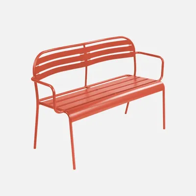 Immagine prodotto di Panca da giardino in acciaio, 2 posti, Terracotta