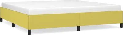 Produktbild von vidaXL Bettgestell ohne Matratze Grün 200x200 cm Stoff