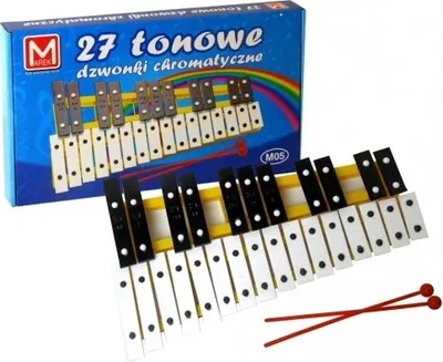Zdjęcie produktu dla Cymbalki Dzwonki Chromatyczne 27 Tonowe 00049