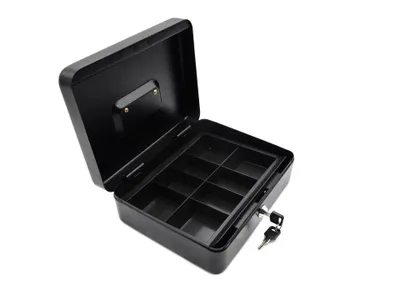 Obrázek produktu pro GEKO Schránka na peníze přenosná s plastovým pořadačem 250x200x90mm, 2 klíče G10902