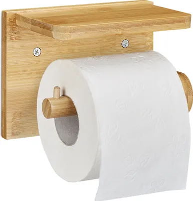 Produktbild von relaxdays Toilettenpapierhalter mit Ablage