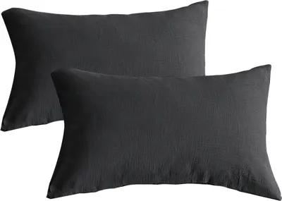 Produktbild von Double Gauze Kissenbezug 40x80 cm aus 100% Baumwolle - Traumhaft weiche 2er