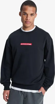 Produktbild von Quiksilver DNA Rundhals-Sweatshirt mit langen Ärmeln, Schwarz, Größe M