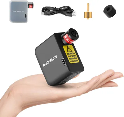 Produktbild von ROCKBROS MINI Elektrische Fahrradpumpe 300 mAh 100PSI VOLL Automatisch Presta&Schrader Pumpe
