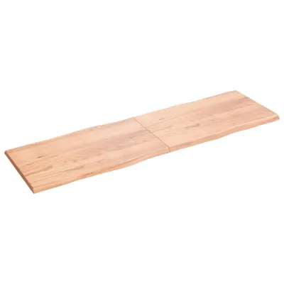 Image de vidaXL Plateau de table 200x60x(2-4) cm Bois massif traité bord d'arbre