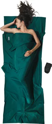 Produktbild von Cocoon Leicht-Reiseschlafsack, Rechteck, 220 x 90 cm, 100 % Mikrofaser, moss gre