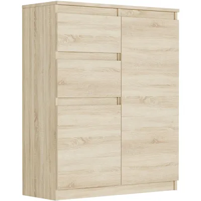 Produktbild von Framire Kommode - Eiche Sonoma - 80 x 40 x 98 cm - Modern S-2