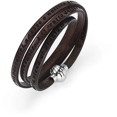 Produktbild von Armbanden Leder Amen Silber Kollektion Ave Maria Italiano - mann