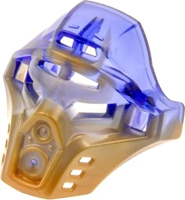 Produktbild von 1x Lego Bionicle Figur Maske of Earth perl gold lila Kanohi 21156pb01 19077pb01