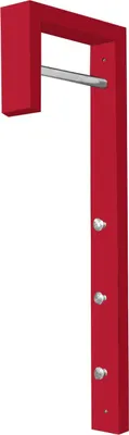 Produktbild von Garderobe Altona 6x70x25 cm mit 3 Haken, Kleiderbügelhalter und 5 kg Belastbarkeit