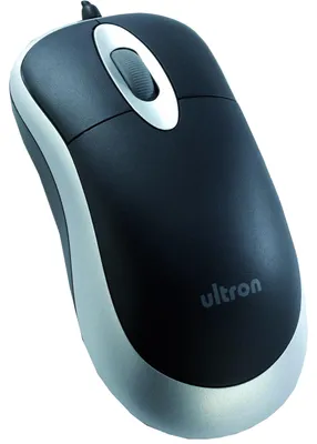 Productafbeelding van Ultron 49308 Ultron Maus UM-100 basic optical schwarz/silber USB retail
