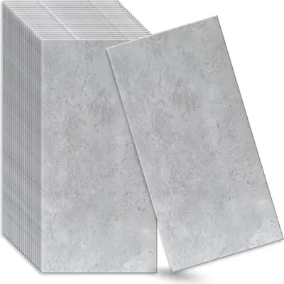 Produktbild von Verdico | 3D Wandpaneele Polystyrol - Grau - 100x50 Cm - 24 Stück - Architektonischer Beton - 12 m2 - Deckenpaneele