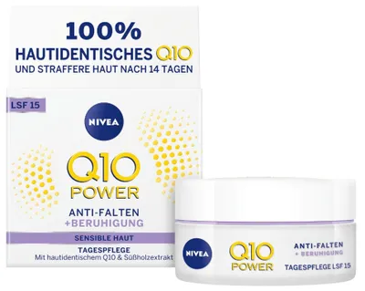 Produktbild von NIVEA Q10 Power Anti-Wrinkle Reduced Sensitivity Day Cream with SPF 15 50ml