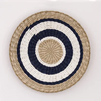 Image de Paniers muraux DECCARO « Boho » Marina, bleu, grand format