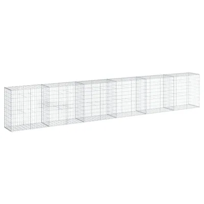 Obrázek produktu pro vidaXL Gabion s víkem 600x50x100 cm Pozinkované železo