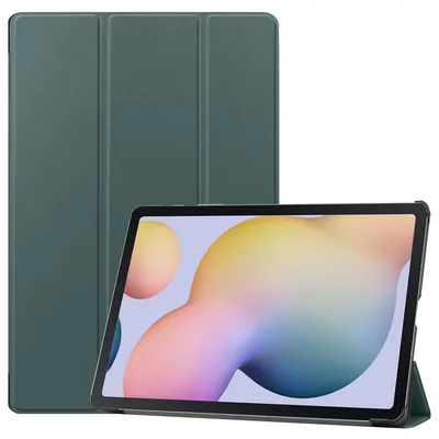 Produktbild von imoshion Trifold Klapphülle Samsung Galaxy Tab S8 Plus / S7 Plus / S7 FE 5G - Dunkelgrün