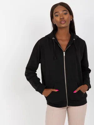 Produktbild von Basic Feel Good Sweatshirt mit Reißverschluss für Frauen Galert schwarz XS