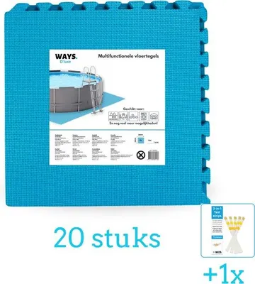 Immagine prodotto di Portatappeti multifunzionale Blauw, confezione da 20 pezzi, con strisce di prova incluse