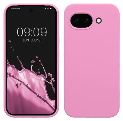 Produktbild von kwmobile Handyhülle für Google Pixel 10a Hülle - Case Silikon - Kabelloses Laden - Schutzhülle Cover in rosa lavendel