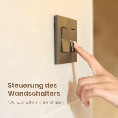 Produktbild von EMKE LED Badspiegel mit Kaltweiß Beleuchtung 60x40cm, Badezimmerspiegel- Energieeffizienter