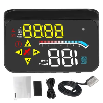 Image de Affichage GPS OBD2 pour tableau de bord – Compteur numérique pour voiture avec affichage de la vitesse