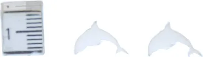 Produktbild von Weiße Delphine Ohrstecker Miniblings Ohrringe Ozean Säugetier Delphin Delfin