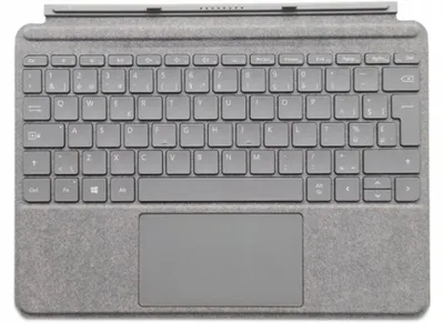 Zdjęcie produktu dla Microsoft Go Type Cover, QWERTZ, Niemiecki, Panel dotykowy, Czarny, 248 x 190 x 4,6 mm, 245 g