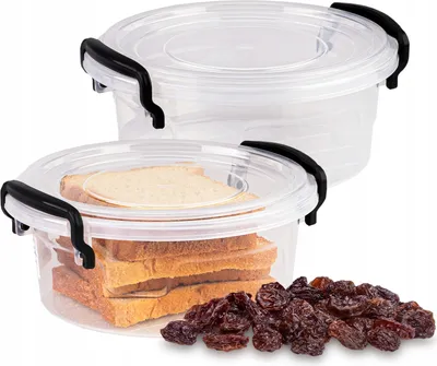 Zdjęcie produktu dla SuperButelki - Pojemnik do przechowywania żywności, 600ml, MULTIBOX okrągły 0,6l, z pokrywką, funkcjonalność i wygodna w kuchni, LUNCHBOX uniwersalny