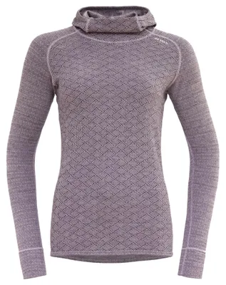 Produktbild von Devold Of Norway Kvitegga Merino 230 Kapuzenpullover Rosa L Frau Rosa L