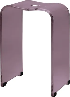 Obrázok produktu pre bremermann stolička do vane, sprchová stolička z akrylu, cca 33 x 27,5 x 48 cm, ergonomická transparentná fialová