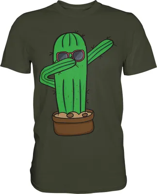 Produktbild von Dabbing Kaktus T-Shirt – Urban Khaki / S