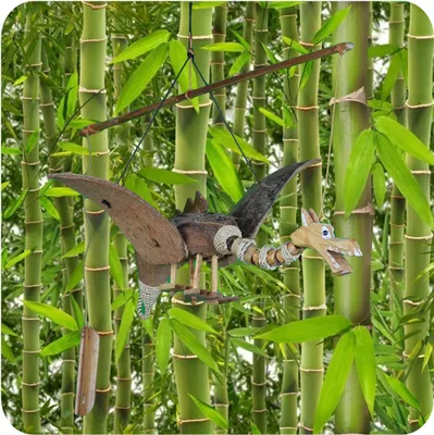 Immagine prodotto di Bamboo wind chime cocco mobile fatto a mano giardino decorazione drago