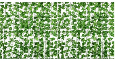 Produktbild von Künstliche Efeu Girlande 24 Stück 50.4 Meter Outdoor Deko Ranken Hängend für Zimmer, Wand, Garten, Hochzeit