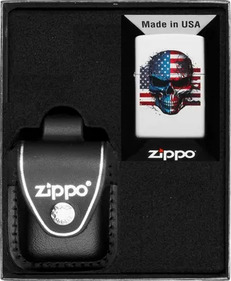 Produktbild von ZIPPO Feuerzeug-Set SKULL FLAG DESIGN Geschenk No3