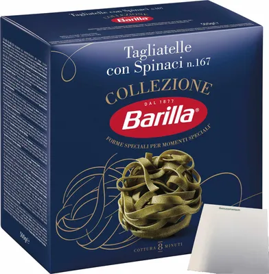 Produktbild von Barilla Nudeln, Tagliatelle con Spinaci Bolognesi (500g Packung) + usy Block