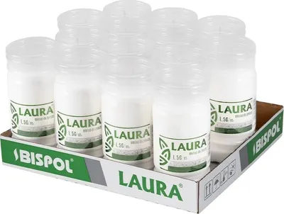 Zdjęcie produktu dla Wkłady do zniczy parafinowe BISPOL Laura L5G 85H 14szt.