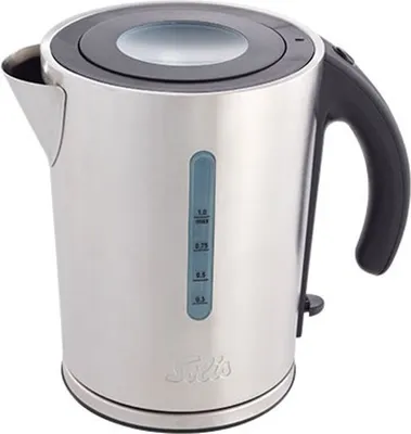 Produktbild von Solis 559, 1 l, 2200 W, Schwarz, Edelstahl, Edelstahl, Wasserstandsanzeige, Drahtlos